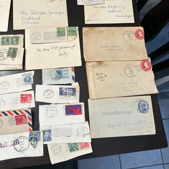 Vintage Stamped Envelopes Collection lot of 106 postmarked 1902-1960 - Picture 4 of 15